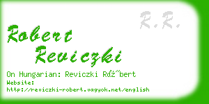 robert reviczki business card